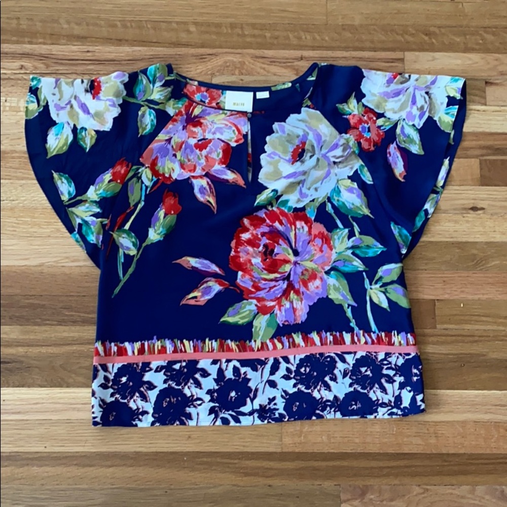 Anthropologie floral blouse